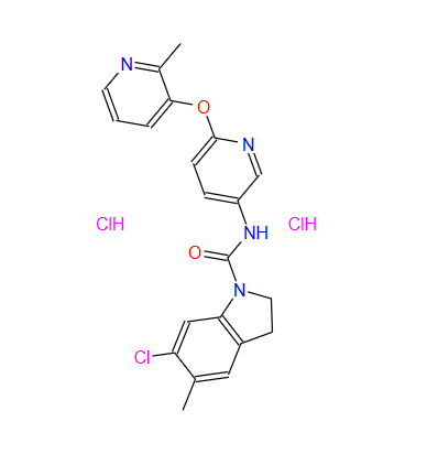 6-氯-2,3-二氢-5-甲基-N-[6-[(2-甲基-3-吡啶基)氧]-3-吡啶基]-1H-吲哚-1-酰胺盐酸盐,SB 242084 (hydrochloride)