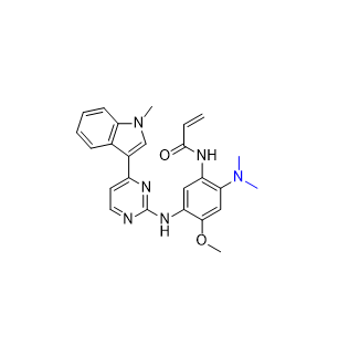 奥西替尼杂质03,N-(2-(dimethylamino)-4-methoxy-5-((4-(1-methyl-1H-indol-3-yl)pyrimidin-2-yl)amino)phenyl)acrylamide