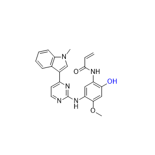 奥西替尼杂质14,N-(2-hydroxy-4-methoxy-5-((4-(1-methyl-1H-indol-3-yl)pyrimidin-2-yl)amino)phenyl)acrylamide