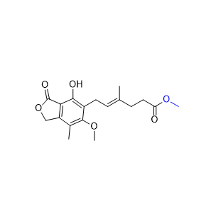 吗替麦考酚酯杂质05,methyl (E)-6-(4-hydroxy-6-methoxy-7-methyl-3-oxo-1,3- dihydroisobenzofuran-5-yl)-4-methylhex-4-enoate