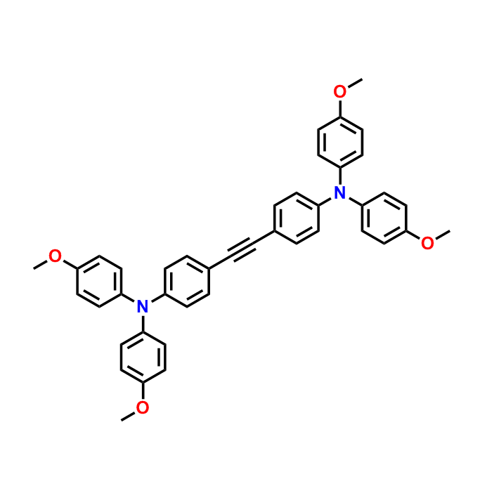 bis[4-[N,N-di(4-methoxyphenyl)amino]phenyl]acetylene,bis[4-[N,N-di(4-methoxyphenyl)amino]phenyl]acetylene