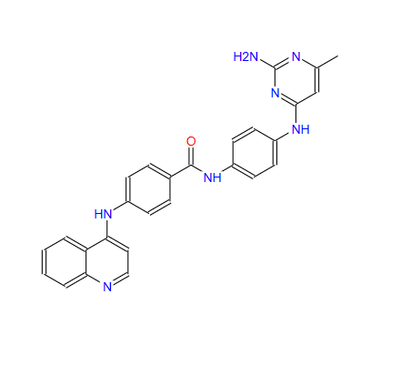 N-[4-[(2-氨基-6-甲基-4-嘧啶基)氨基]苯基]-4-(4-喹啉基氨基)苯甲酰胺,SGI-1027