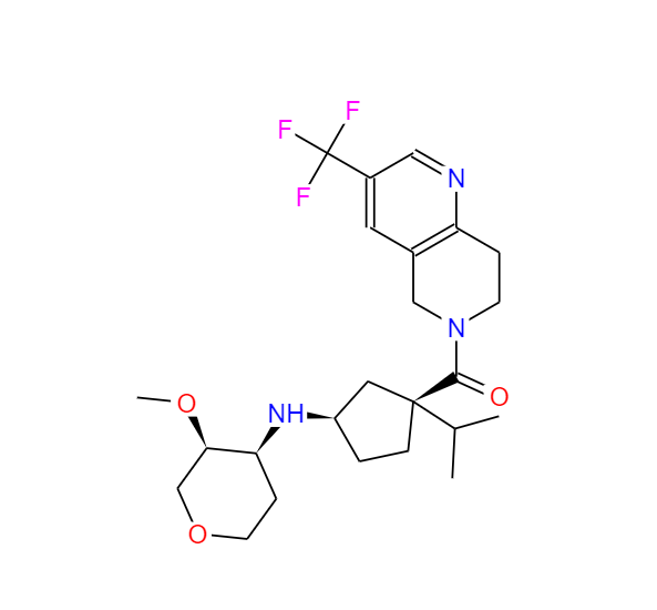 1,5-酐-2,3-双脱氧-3-[[(1R,3S)-3-[[7,8-二氢-3-(三氟甲基)-1,6-萘啶-6(5H)-基]羰基]-3-(1-甲基乙基)环己基]氨基]-4-O-甲基-D-赤式-戊糖醇,MK-0812