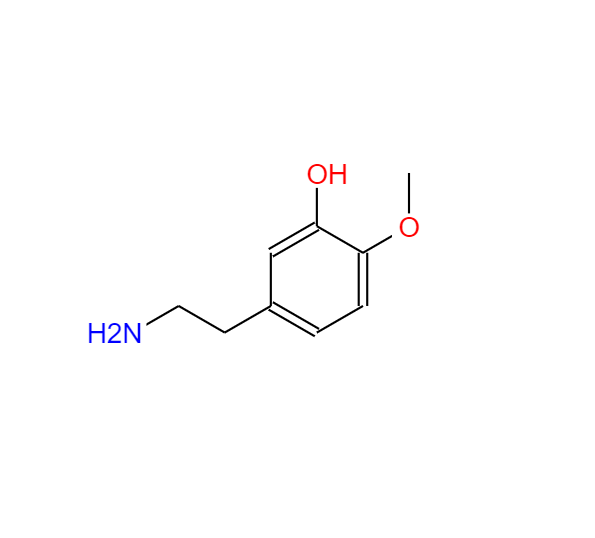 3-羟基-4-甲氧基苯乙胺,3-hydroxy-4-methoxyphenethylamine