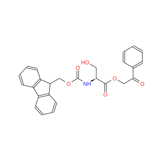 N-(9-芴甲氧羰基)-L-丝氨酸苯甲酰甲酯,N-(9-Fluorenylmethoxycarbonyl)-L-serine Phenacyl Ester