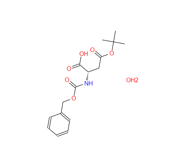 (S)-2-(((芐氧基)羰基)氨基)-4-(叔丁氧基)-4-氧代丁酸水合物,(S)-2-(((Benzyloxy)carbonyl)amino)-4-(tert-butoxy)-4-oxobutanoic acid hydrate