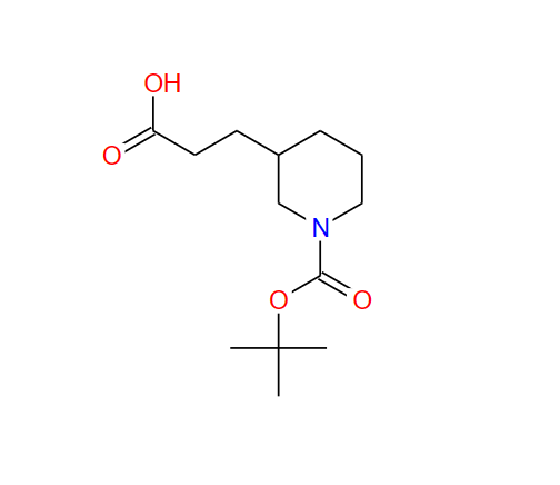 1-叔丁氧羰基-3-哌啶丙酸,3-(2-Carboxyethyl)piperidine-1-carboxylic acid tert-butyl ester