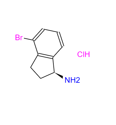 (S)-4-溴-2,3-二氫-1H-茚-1-胺鹽酸鹽,(S)-4-Bromo-2,3-dihydro-1H-inden-1-amine hydrochloride