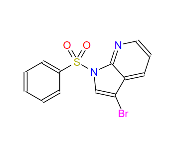 3-溴-1-甲基磺?；?1H-吡咯并[2,3-B]吡啶,1-(Benzenesulfonyl)-3-bromo-1H-pyrrolo[2,3-b]pyridine