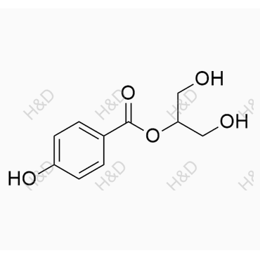 對羥基苯甲酸甘油酯2（布瓦西坦雜質(zhì)）,1,3-dihydroxypropan-2-yl 4-hydroxybenzoate