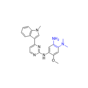 奥西替尼杂质04,5-methoxy-N1,N1-dimethyl-N4-(4-(1-methyl-1H-indol-3-yl)pyrimidin-2-yl)benzene-1,2,4-triamine