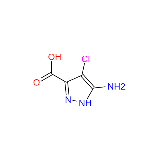 3-氨基-4-氯-1H-吡唑-5-羧酸,3-amino-4-chloro-1H-pyrazole-5-carboxylic acid(SALTDATA: FREE)
