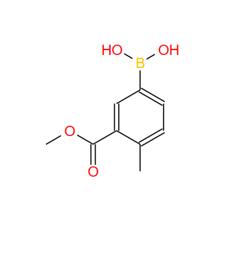 4-甲基-3-(甲氧羰基)苯硼酸,Methyl 5-borono-2-methylbenzoate