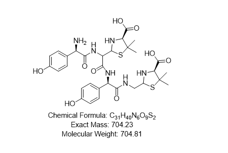 阿莫西林噻唑酸与阿莫西林脱羧噻唑酸二聚体1,2,3,4混合物,Amoxicillin  Impurity
