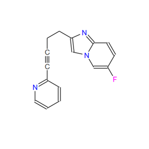 872363-17-2?；6-氟-2-[4-(吡啶-2-基)-3-丁炔基]咪唑并[1,2-A]吡啶；6-Fluoro-2-[4-(pyridin-2-yl)-3-butynyl]imidazo[1,2-a]pyridine