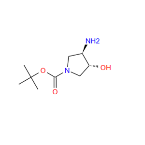 148214-90-8；(3R,4R)-3-氨基-4-羟基吡咯烷-1-甲酸叔丁酯；(3R,4R)-tert-Butyl 3-amino-4-hydroxypyrrolidine-1-carboxylate