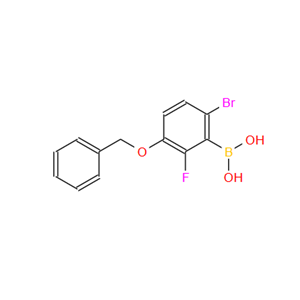 957035-10-8；3-苄氧基-6-溴-2-氟苯硼酸；3-(Benzyloxy)-6-bromo-2-fluorophenylboronic acid