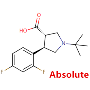 (3S,4R)-1-叔丁基-4-(2,4-二氟苯基)吡咯烷-3-羧酸