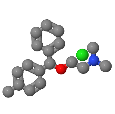 甲苯海明,2-[(p-methyl-alpha-phenylbenzyl)oxy]ethyl(dimethyl)ammonium chloride