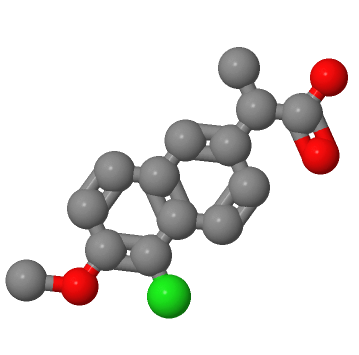 萘普生EP杂质B,(S)-5-Chloro-6-Methoxy-α-Methyl-2-naphthaleneacetic Acid