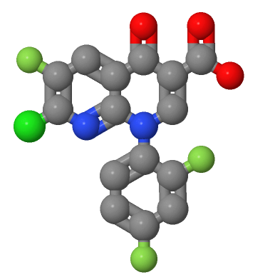 二氟苯基萘啶羧酸,1-(2,4-DIFLUOROPHENYL)-6-1LUORO-7-CHLONDE-4-OXO-1,4-DIHYDRO-1,8-NAPTHYRIDINE-3-CARBOXYLIC ACID[TOSUFLOXACIN PHARMACEUTICAL INTERMEDIATE]