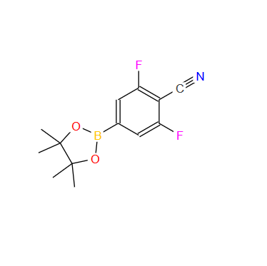 4-氰基-3,5-二氟苯硼酸频哪醇酯,4-Cyano-3,5-difluorobenzeneboronic acid pinacol ester, 96%