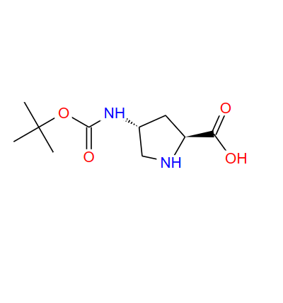 (2S,4R)-4-N-BOC吡咯-2-羧酸,(2S,4R)-4-((tert-butoxycarbonyl)aMino)pyrrolidine-2-carboxylic acid