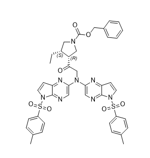 乌帕替尼杂质35,benzyl (3R,4S)-3-(bis(5-tosyl-5H-pyrrolo[2,3-b]pyrazin-2-yl)glycyl)-4-ethylpyrrolidine-1-carboxylate