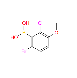 6-溴-2-氯-3-甲氧基苯硼酸,6-Bromo-2-chloro-3-methoxyphenylboronic acid