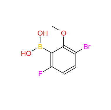 3-溴-6-氟-2-甲氧基苯硼酸,3-Bromo-6-fluoro-2-methoxyphenylboronic acid