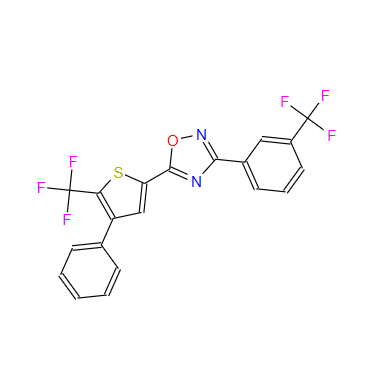5-[4-苯基-5-(三氟甲基)-2-噻吩基]-3-[3-(三氟甲基)苯基]-1,2,4-恶二唑,5-[4-PHENYL-5-(TRIFLUOROMETHYL)-2-THIENYL]-3-[3-(TRIFLUOROMETHYL)PHENYL]-1,2,4-OXADIAZOLE