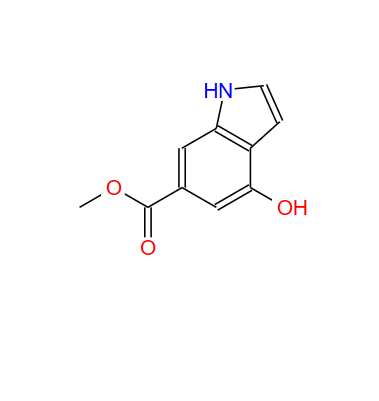 4-羟基-6-甲酸甲酯吲哚,4-HYDROXY-1H-INDOLE-6-CARBOXYLIC ACID METHYL ESTER