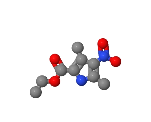 3,5-二甲基-4-硝基-1H-吡咯-2-甲酸乙酯,1H-Pyrrole-2-carboxylic acid, 3,5-dimethyl-4-nitro-, ethyl ester