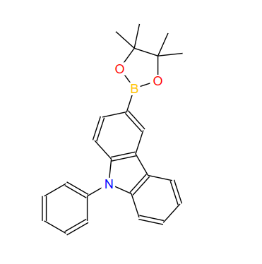 9-苯基-9H-咔唑-3-硼酸哪醇酯,9-Phenyl-3-(4,4,5,5-tetramethyl-1,3,2-dioxaborolan-2-yl)-9H-carbazole