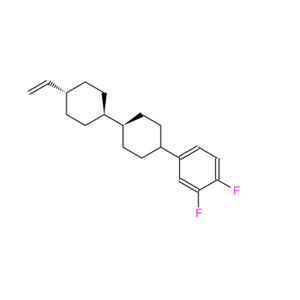 142400-92-8；反,反-4-(3,4-二氟苯基)-4'-乙烯基联二环己烷；trans-4-(3,4-Difluorophenyl)-trans-4'-vinylbicyclohexane