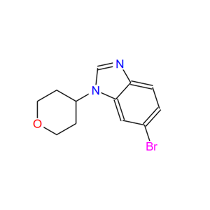 1245649-58-4?；6-溴-1-(四氢吡喃-4-基)-1H-苯并咪唑；6-Bromo-1-(tetrahydro-2H-pyran-4-yl)-1H-benzimidazole