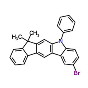 2-溴-5,7-二氢-7,7-二甲基-5-苯基茚并[2,1-b]咔唑 1257220-44-2