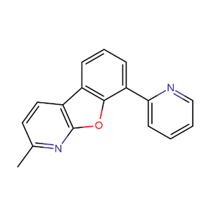2-甲基-8-(2-吡啶基)苯并呋喃[2,3-b]吡啶	 1609373-99-0