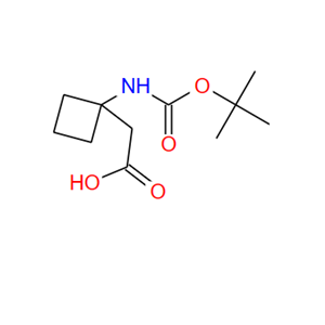 249762-02-5；2-(1-((叔丁氧基羰基)氨基)环丁基)乙酸；2-(1-((tert-Butoxycarbonyl)amino)cyclobutyl)acetic acid