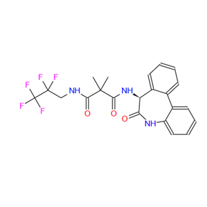 N1-[(7S)-6,7-二氢-6-氧代-5H-二苯并[B,D]氮杂卓-7-基]-2,2-二甲基-N3-(2,2,3,3,3-五氟丙基)丙二酰胺,RO4929097