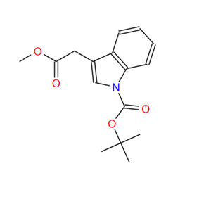 370562-34-8;N-BOC-吲哚-3-乙酸甲酯;tert-butyl 3-(2-methoxy-2-oxoethyl)-1H-indole-1-carboxylate