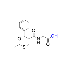 消旋卡多曲杂质02,[[(2RS)-2-[(acetylsulfanyl)methyl]-3-phenylpropanoyl]- amino]acetic acid