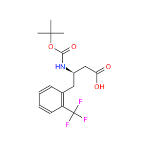 269396-77-2；BOC-(R)-3-氨基-4-(2-三氟甲苯基)丁酸；BOC-(R)-3-AMINO-4-(2-TRIFLUOROMETHYL-PHENYL)-BUTYRIC ACID