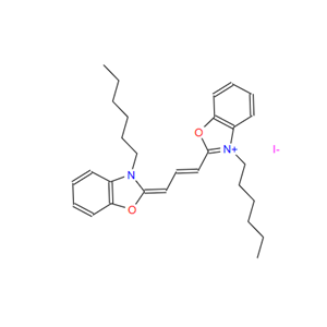 53213-82-4；碘代3,3'-二己氧基羰花青；3,3'-DIHEXYLOXACARBOCYANINE IODIDE