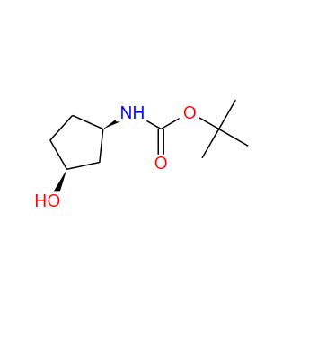 [(1R,3S)-3-羟基环戊基]氨基甲酸叔丁酯,Carbamic acid, [(1R,3S)-3-hydroxycyclopentyl]-, 1,1-dimethylethyl ester (9CI)