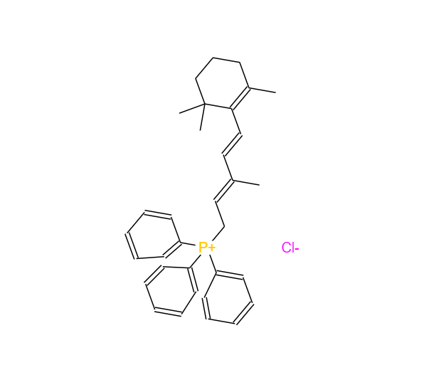 [(2E,4E)-3-甲基-5-(2,6,6-三甲基-1-环己烯-1-基)-2,4-戊二乙烯]三苯基氯化膦,(E,E)-[3-methyl-5-(2,6,6-trimethyl-1-cyclohexen-1-yl)penta-2,4-dienyl]triphenylphosphonium chloride