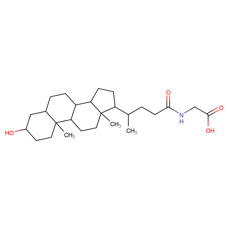 甘氨石膽酸,N-[(3a,5b)-3-hydroxy-24-oxocholan-24-yl]-(9CI) Glycine