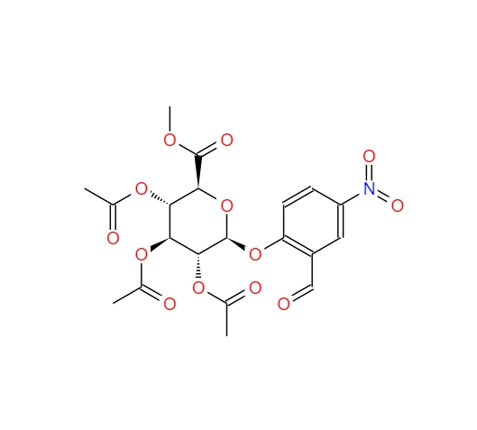 1-O-(2-甲酰基-4-硝基苯基)-2,3,4-三-O-乙酰基-Β-D-吡喃葡萄糖醛酸甲酯,Methyl 1-O-(2-Formyl-4-nitrophenyl)-2,3,4-tri-O-acetyl-β-D-glucopyranuronate