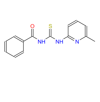 N-((6-甲基吡啶-2-基)羰基)苯甲酰胺,Benzamide, N-[[(6-methyl-2-pyridinyl)amino]thioxomethyl]-