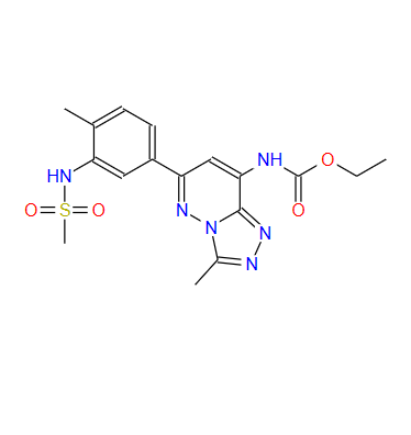 (3-甲基-6-(4-甲基-3-(甲基磺酰胺基)苯基)-[1,2,4]三唑并[4,3-b]哒嗪-8-基)氨基甲酸乙酯,BroMosporine